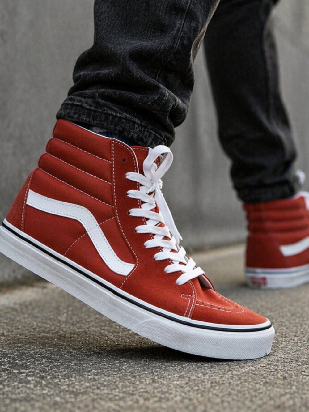 Vans Sk8-Hi High Top Sneakers Mens 8 Womens 9.5 Auburn Orange VN0000CMXC9J NEW